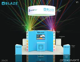 20x20 Island booth design by Pro-X Exhibits
